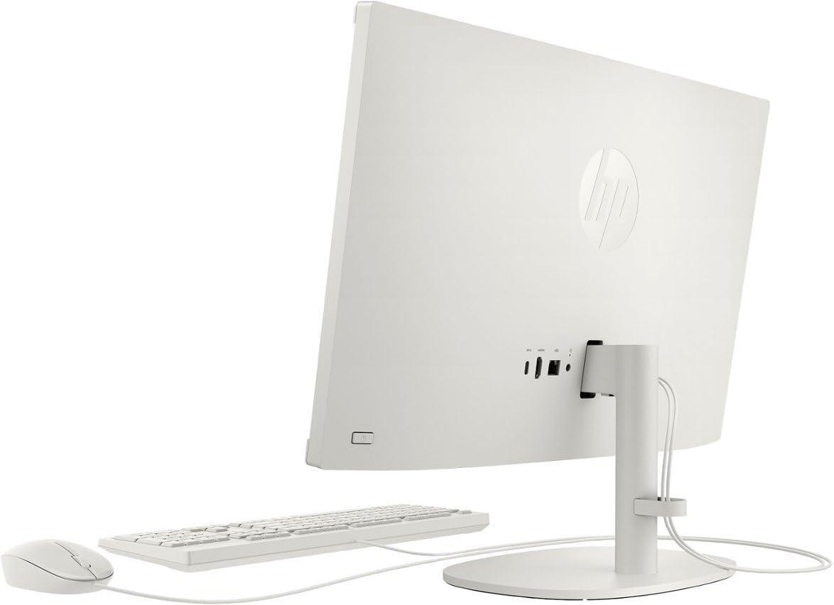 HP HP All-in-One Desktop, 21.5\" FHD Display, Intel Celeron J4025 Processor, 16 GB RAM, 512 GB PCIe SSD, Webcam, WiFi, HDMI, Windows 11 Pro & Office Lifetime License, Wired KB & Mouse Set, Headphone Stand