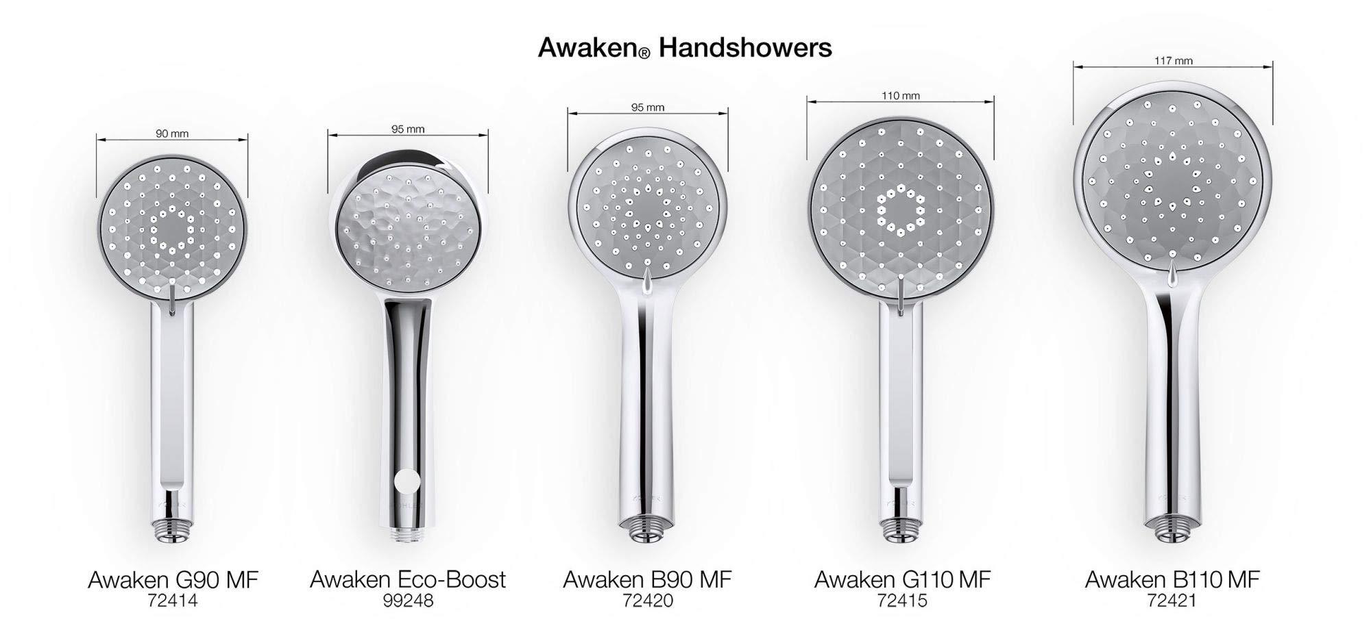 Kohler KOHLER K-72421-CP Awaken B110 Multifunction HandShower, Polished Chrome