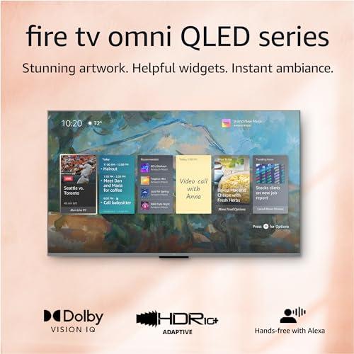 Amazon Amazon Fire TV 75" Omni QLED Series 4K UHD smart TV, Dolby Vision IQ, Fire TV Ambient Experience, local dimming, hands-free with Alexa