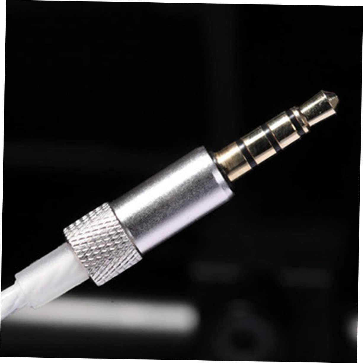 DirectNine Basics 2pcs Wired Earbuds Microphone Cable Line DIY Earphone Repair White Core Headphone Wire Accessories