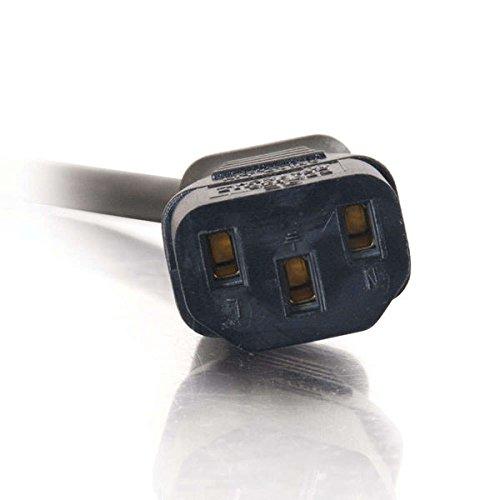 C2G C2G Legrand 18 AWG Computer Power Cord, Black Universal Power Cord, 3 Foot Computer Extension Cord with Flat Plug Power Cord, 1 Count, C2G 27901