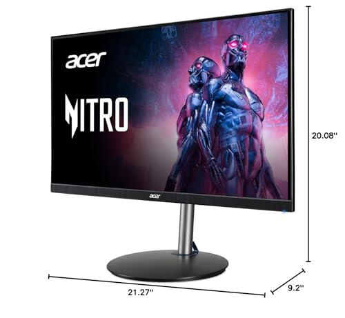 acer acer Nitro XFA243Y Sbiipr 23.8 Full HD (1920 x 1080) VA Gaming Monitor | AMD FreeSync Premium Technology | 165Hz Refresh Rate | 1ms VRB | HDR 10 | 1 Display Port 1.2 & 2 HDMI 2.0 Ports,Black