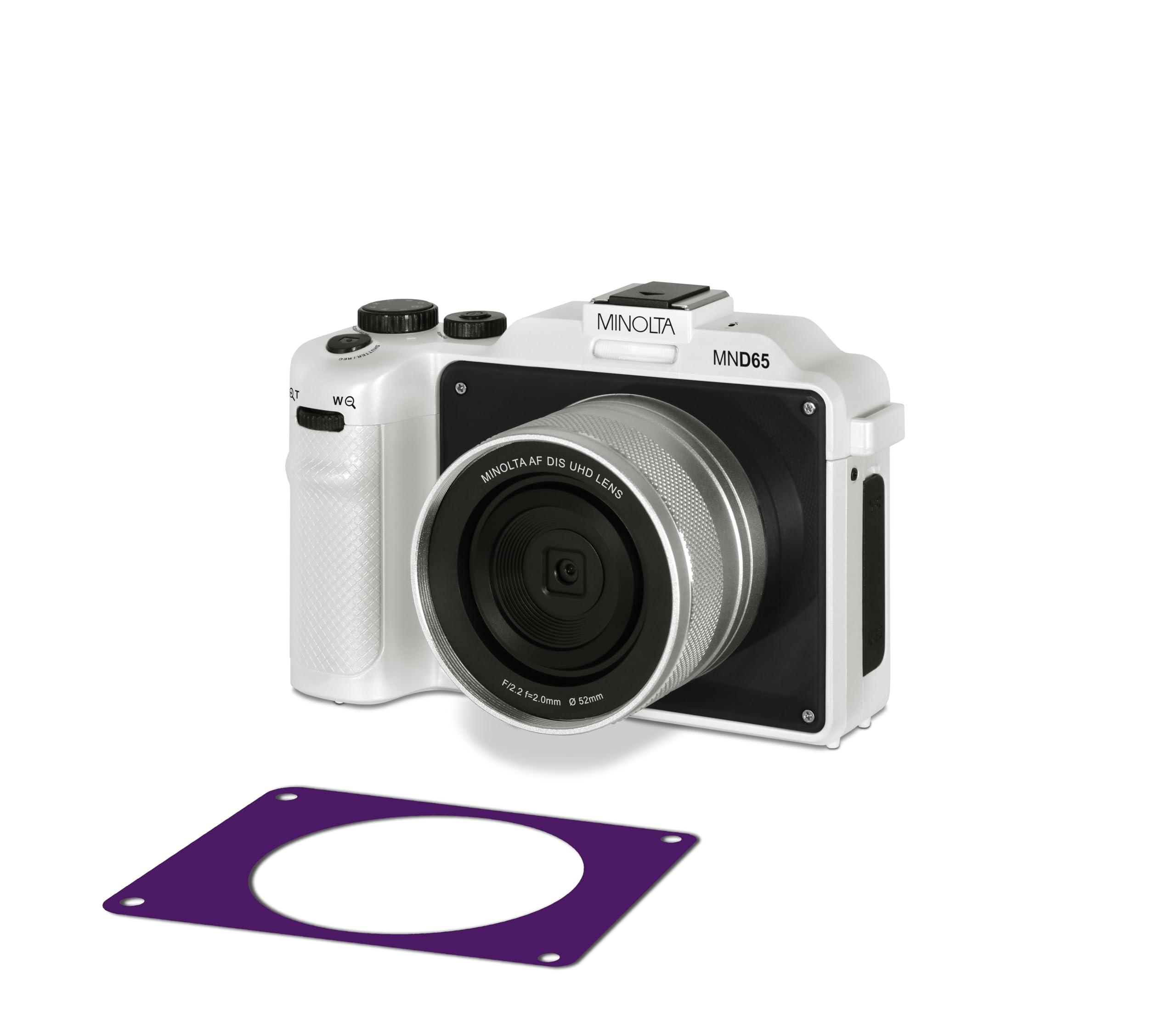 Konica Minolta Minolta MND65 56 MP Autofocus / 4K60FPS Ultra HD Camera w/WiFi and Two Replaceable Faceplates