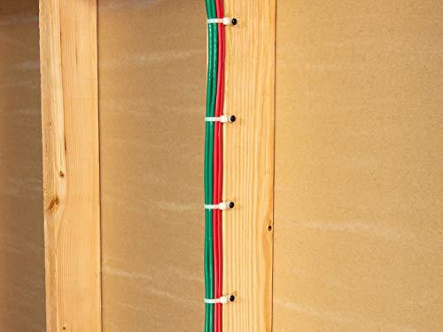 SECURE CABLETIES 4 Inch Natural Mount Head Cable Tie - 100 Pack