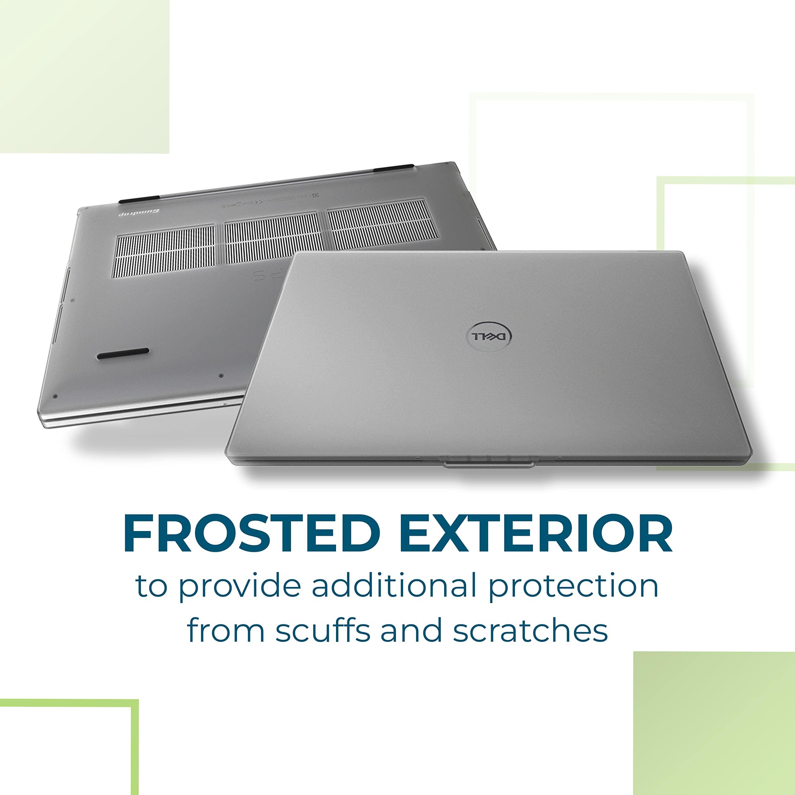 Gumdrop Cases Gumdrop ProTech Hard Shell Laptop Case Fits Dell XPS 17 9720 9710 9700 | Precision Series 5770 5760 5750 (Clamshell) - Slim and Lightweight Reliable Scratch-Proof Clear Protective Cover