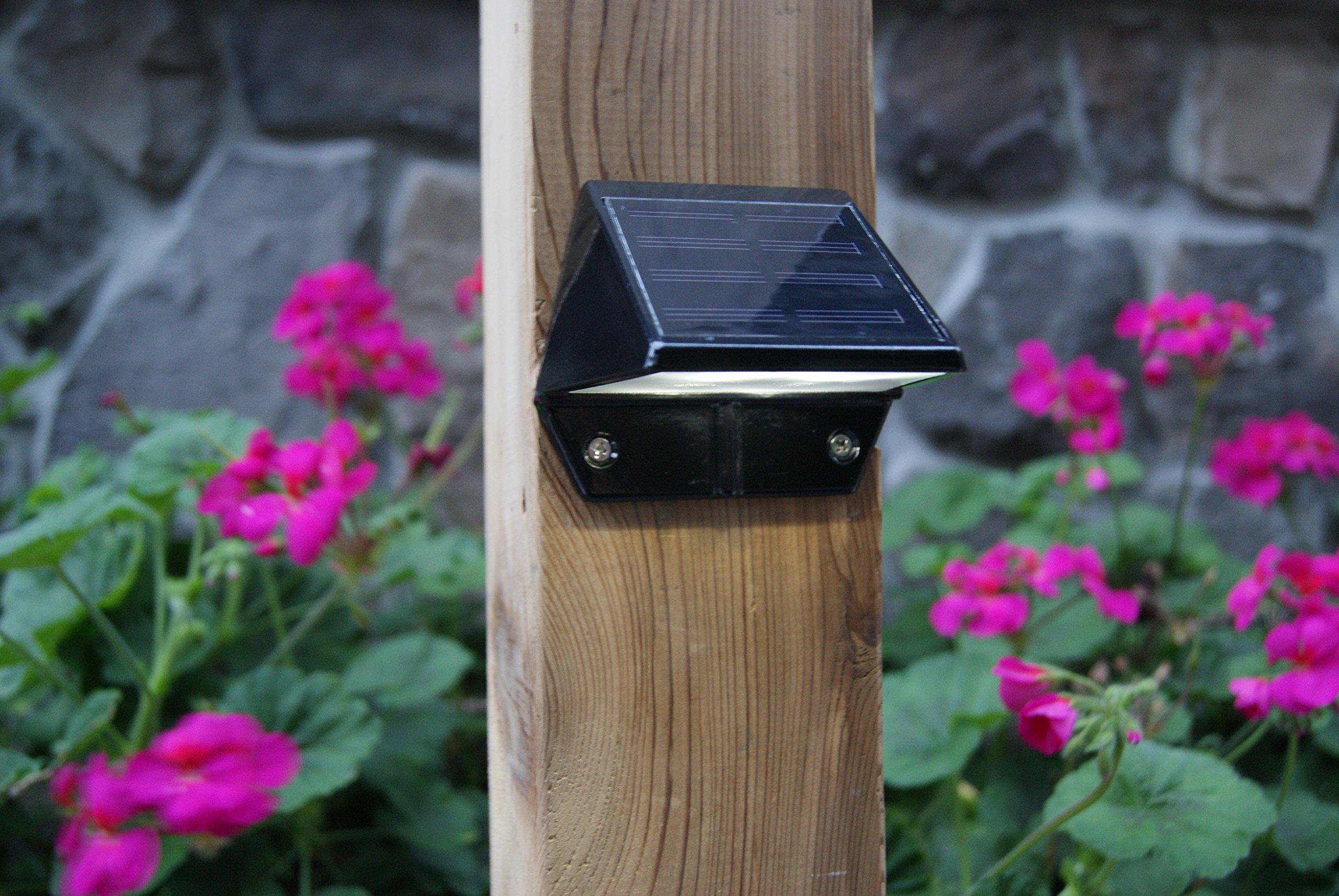 Classy Caps Classy Caps SL178 Solar Integrated LED Deck & Wall Light - Black Aluminum
