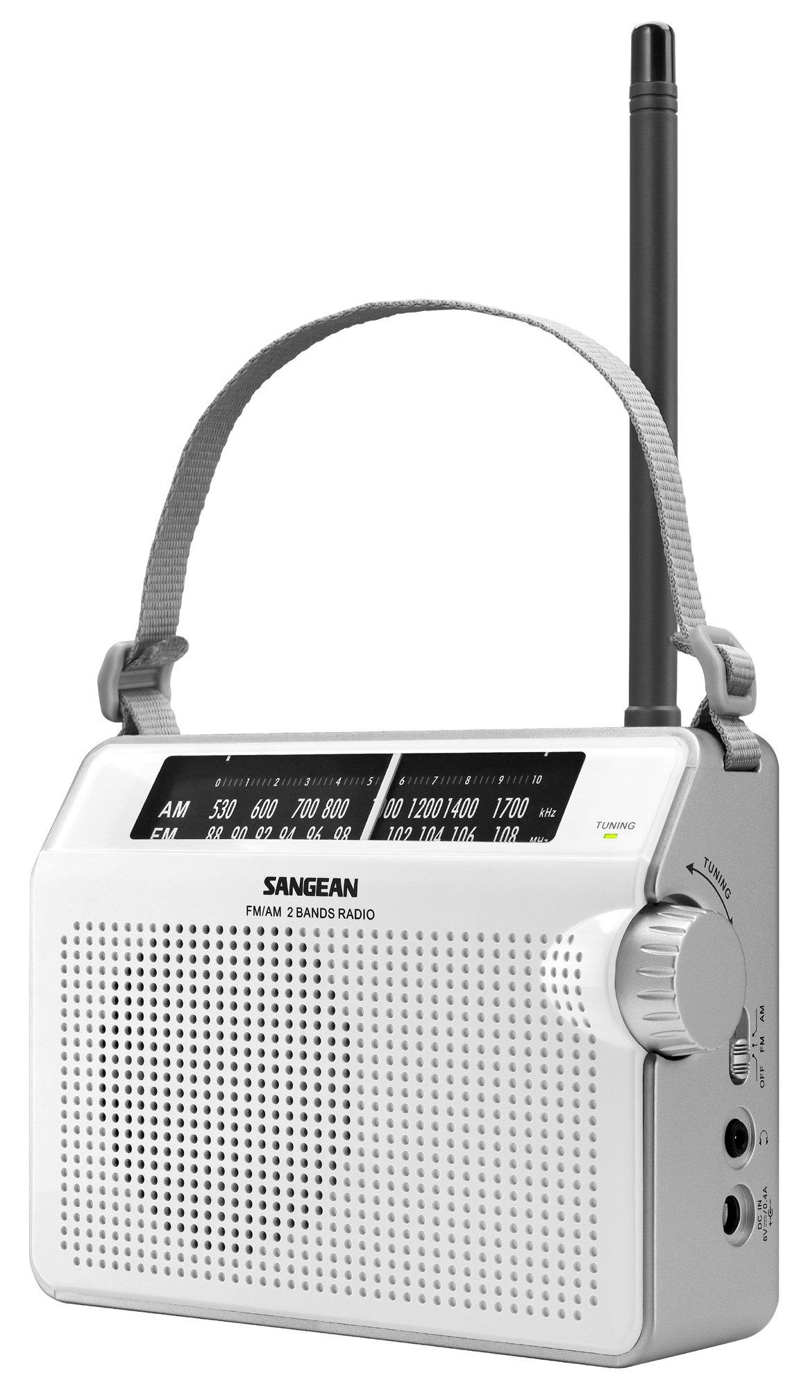 Sangean Sangean PR-D6WH AM/FM Compact Analog Portable Radio