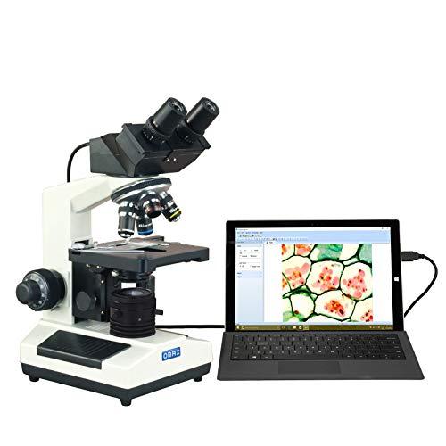 OMAX OMAX 40X-2500X Built-in 3.0MP USB Camera Binocular Compound Kohler Microscope with Aluminum Case