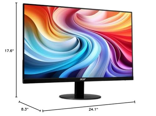 acer Acer SB270 G0bi 27" IPS Full HD (1920 x 1080) Ultra-Thin Zero-Frame Gaming Office Monitor | Adaptive-Sync Support (FreeSync Compatible) | Up to 120Hz Refresh | 1ms (VRB) | Tilt | HDMI & VGA Ports