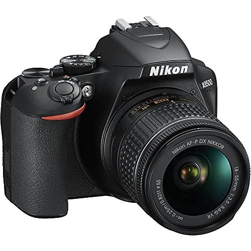 Nikon Nikon D3500 DSLR Camera with 18-55mm Lens (1590) + 64GB Card + 2 x EN-EL14a Battery + Corel Photo Software + Case + 3 Piece Filter Kit + Telephoto Lens + Color Filter Kit + More (Renewed)