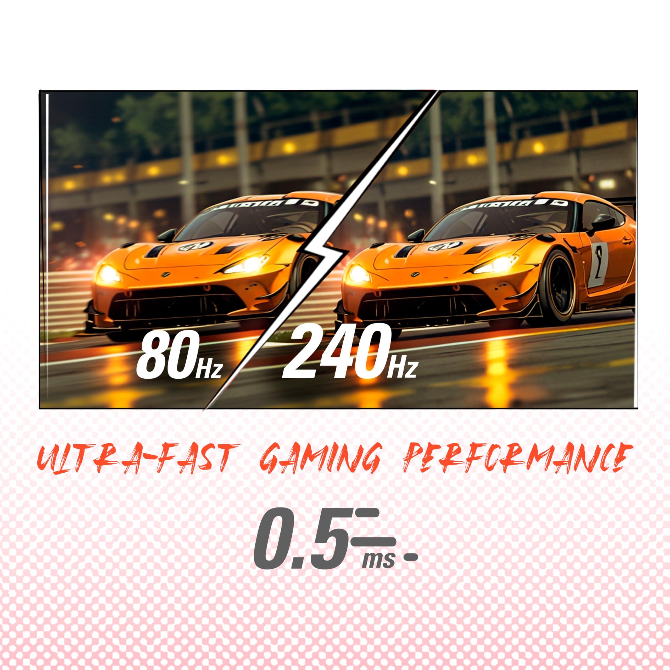 AOC AOC Q32G11ZNE 32" Frameless Gaming Monitor QHD 2560 x 1440, 240Hz, 0.5ms Response time, HDR Ready, Console Gaming Ready, 3-Year Zero Dead Pixel Guarantee, Black