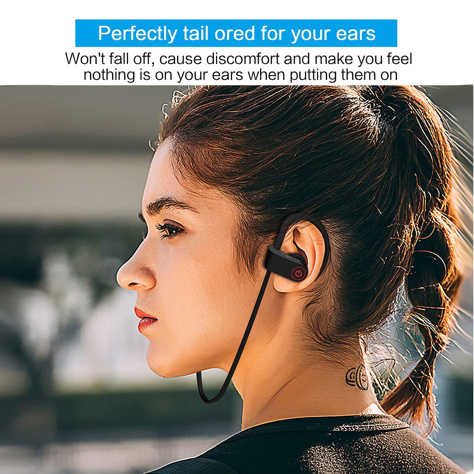 kkTrades Wireless Waterproof Bluetooth Ear Buds Stereo Headphones in Ear Sports Headset
