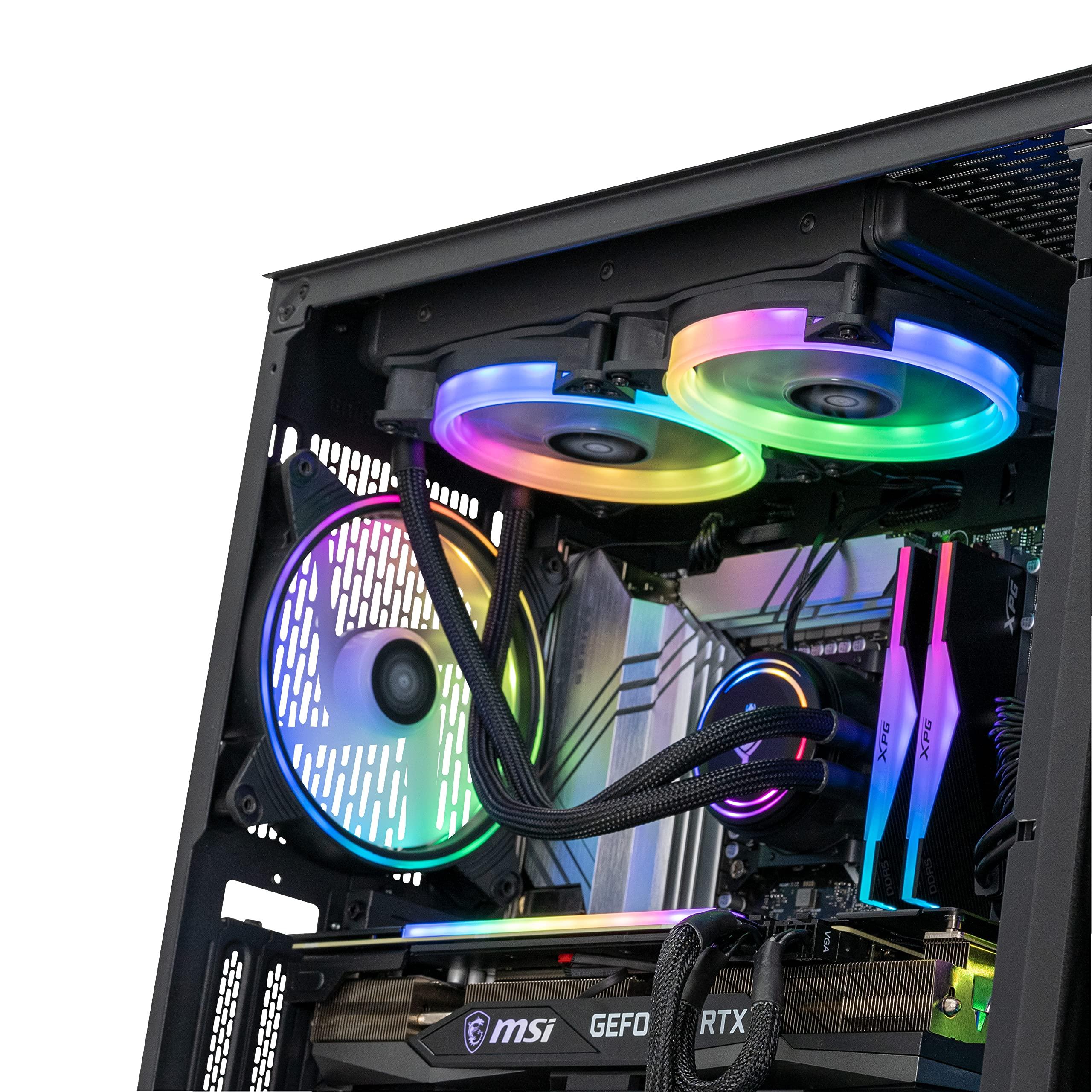 YEYIAN YEYIAN Yari X13 Gaming PC Intel Core i7 13700KF 5.40 GHz, Geforce RTX 3070 Ti Desktop Computer, 32GB DDR5 5200Mhz, 1TB SSD + 2TB HDD, 850W Gold PSU Liquid Cooler, Z790 Chipset VR Ready PC, Win 11 Home