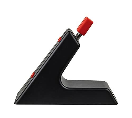 Arozzi Arozzi - Ancora Mouse Bungee with Snug Cord Holder, Rubber Feet, Extendable Spring and Weighted for Stability - Black with Red Accents