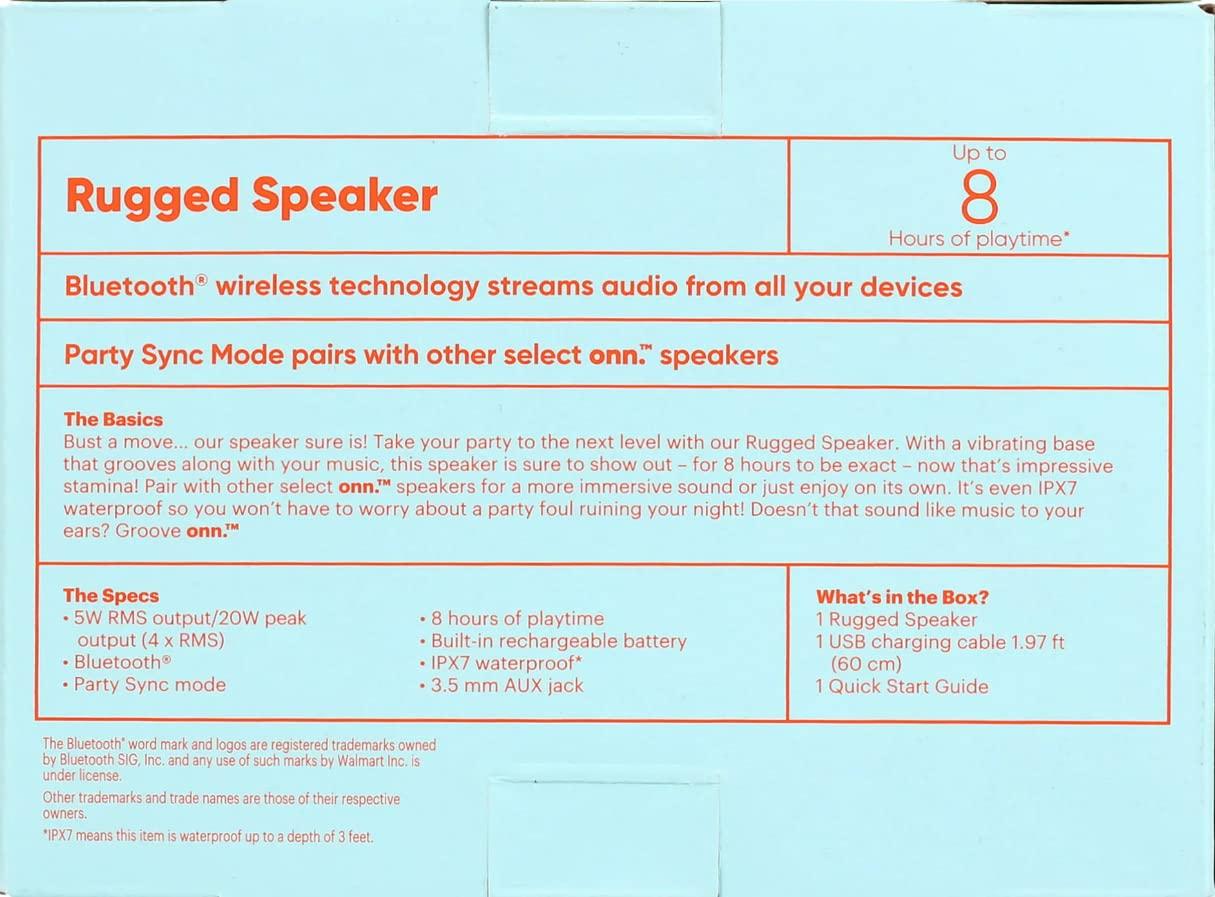 Gogailen onn. Portable Waterproof Rugged Bluetooth Speaker