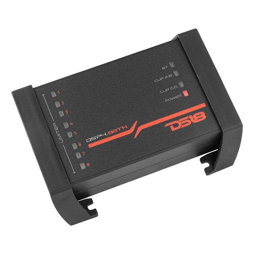 DS18 DS18 DSP4.8BTM 4-Channel in and 8-Channel Out Digital Sound Processor with Bluetooth Connectivity - Water Resistant