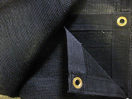 Mytee Products Mytee Products 12\'x16\' Black 70% Shade Mesh Tarp for Outdoor w/Grommets - 6 Oz Extra Durable Heavy Duty Mesh Tarps for Dump Truck, Rolloff Trucks - Mesh Shade Net Cloth for Sun, Plant, Patio
