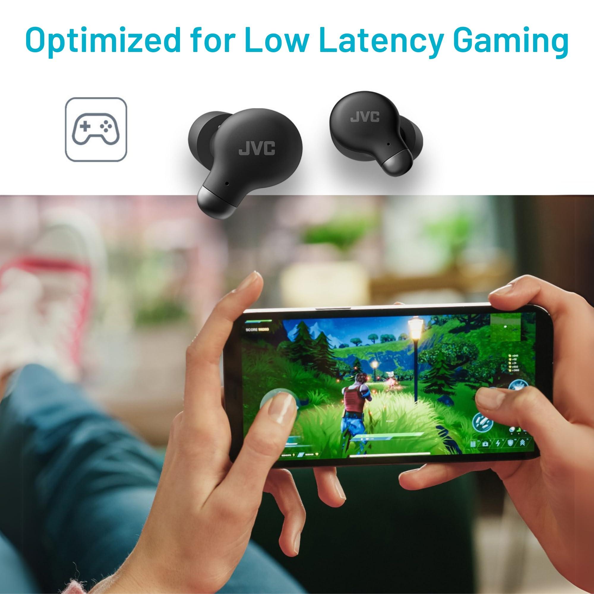 JVC JVC Active Noise Cancelling True Wireless Earbuds - Bluetooth 5.3 with ANC - Comfortable Fit with S/M/L Silicon & Memory Foam Earpieces - IPX4 Water Resistant - 28 Hrs Playback - Compact Charging Case