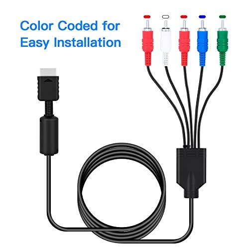 Gam3Gear Gam3Gear Component AV Audio Video Cable for PS3 PS2