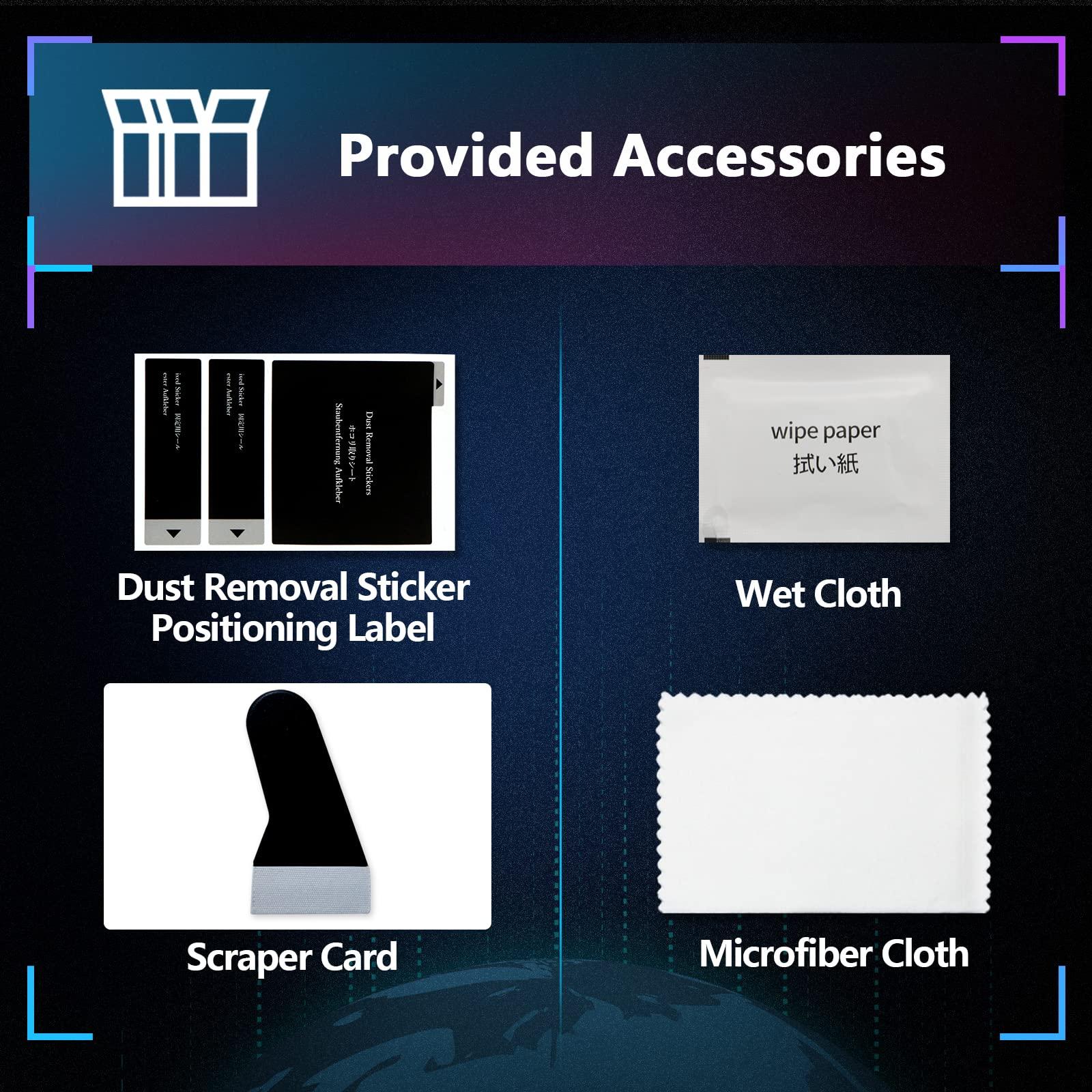 SXCY SXCY for 2024 2025 Hyundai Kona Screen Protector 12.3 Inch 2024 2025 Kona Accessories Touchscreen Navigation Display Screen Cover[2PCS Nano][GPS Right Screen]