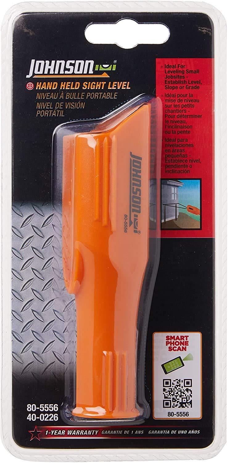Johnson Johnson Level & Tool 80-5556 Hand Held Sight Level, Orange, 1 Level