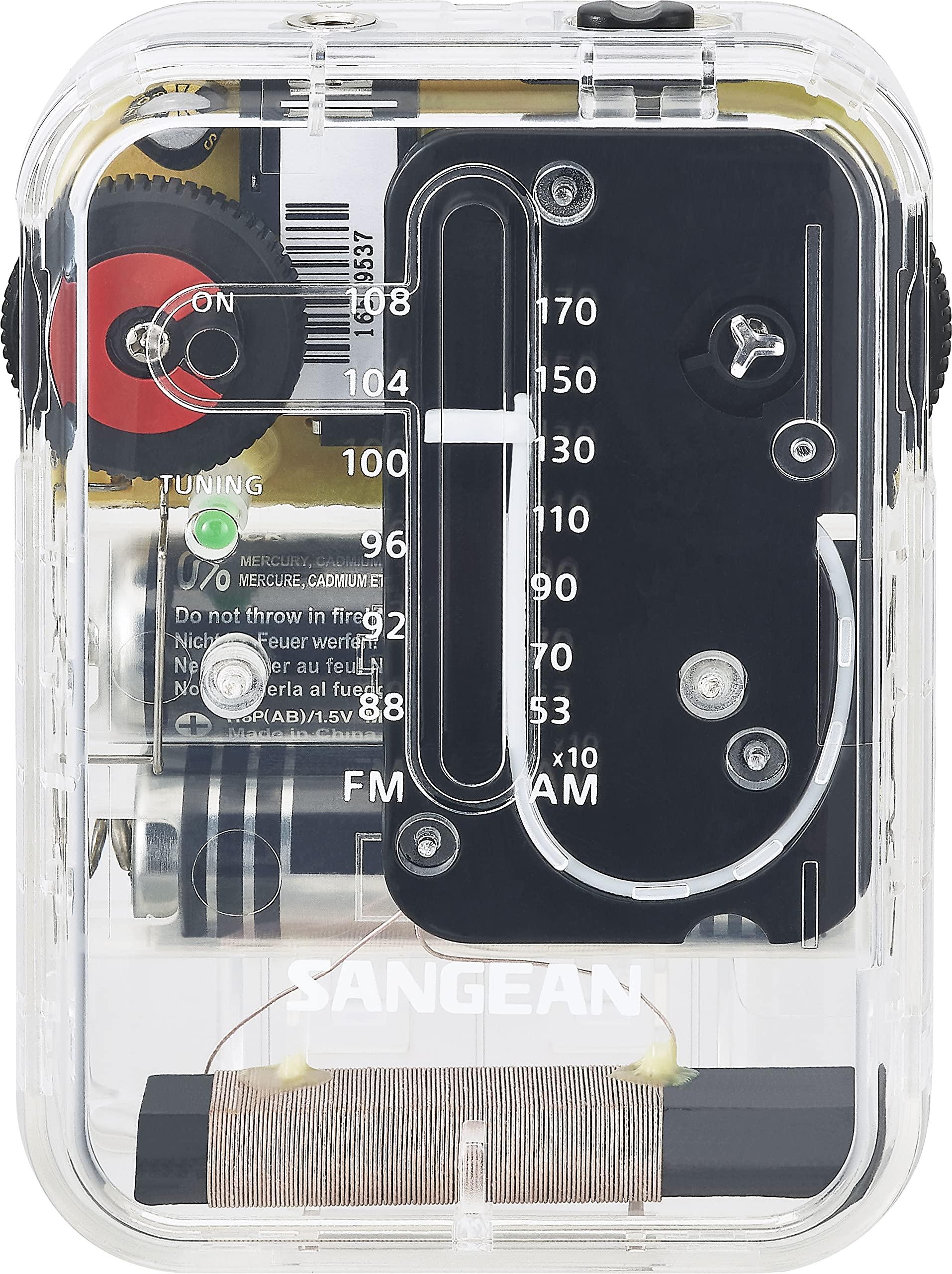 Sangean Sangean SR-32CL AM/FM Pocket Analog Radio (Clear)