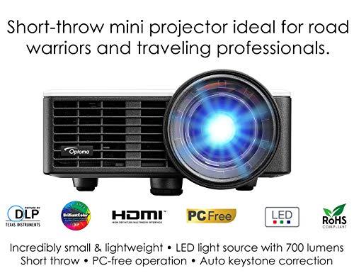 Optoma Optoma ML750ST Ultra-Compact 700 Lumen WXGA Short Throw LED Projector with MHL Enabled HDMI Port