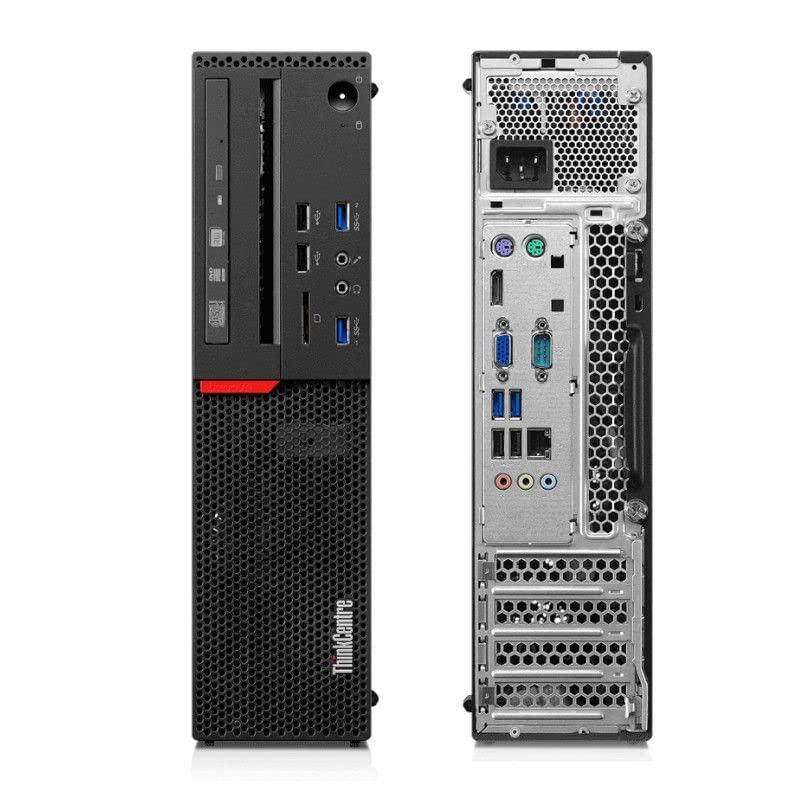 Lenovo Lenovo Small Desktop Computer (SFF), Dual 24 Inch Monitors, Intel Core i7-6700, 32GB RAM 512GB SSD +2TB HDD, 2GB Graphics Card, HDMI, WiFi, Bluetooth,Wireless Keyboard Mouse (Renewed)