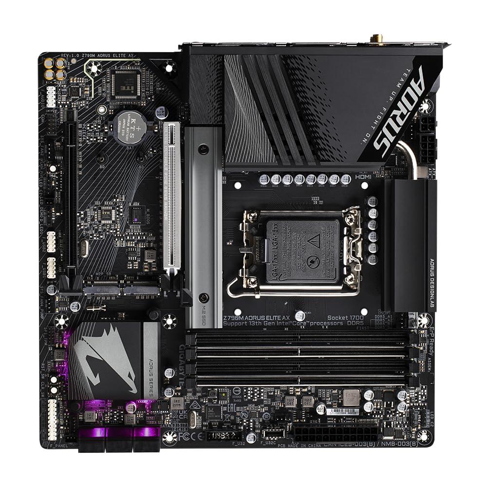 GIGABYTE GIGABYTE Z790M AORUS Elite AX (REV. 1.0) CHIPSET Intel Z790 LGA 1700 DDR5 13th & 12th Generation