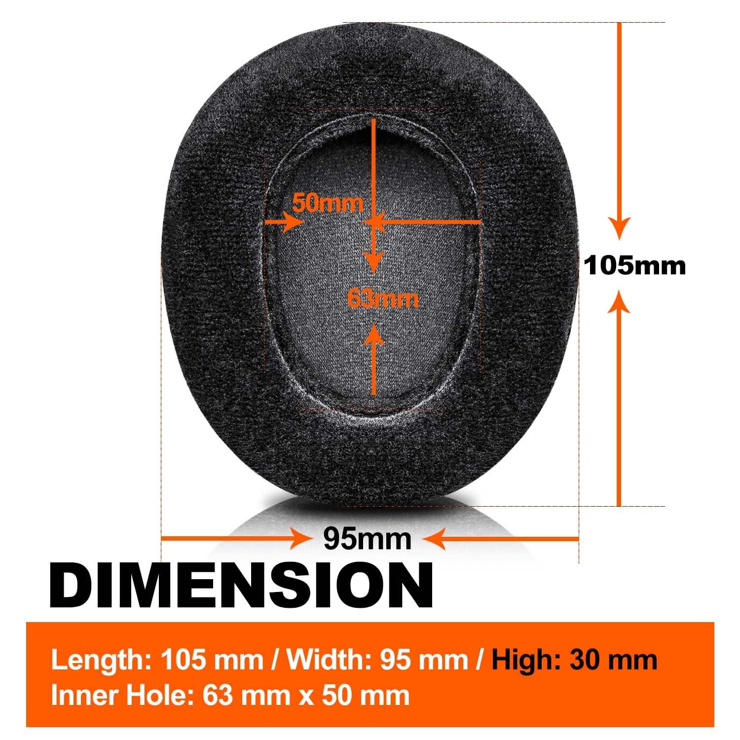 LTYIVABHTTW Nova Pro Wireless Replacement Ear Pads - Compatible with Steelseries Arctis Nova Pro Wireless by LTYIVABHTTW I Improved Durability & Sound (Soft Velour)