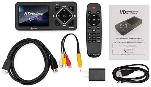 ClearClick ClearClick HD Video Capture Box Ultimate - Capture and Stream Video from HDMI, RCA, VHS, VCR, DVD, Camcorders, Hi8