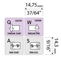 4Keyboard AVID PRO Tools Galaxy Series Keyboard Sticker Works with Apple