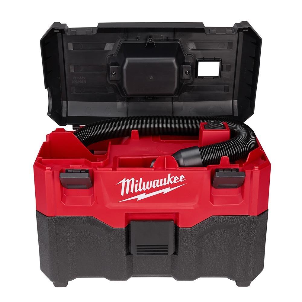 Milwaukee Milwaukee M18 2 Gal. 18-Volt Lithium-ion Cordless Wet/Dry Vacuum (Tool-Only), 2.8 Amp Motor, Lightweight, Tool-Box Style for Effortless Transport and Storage