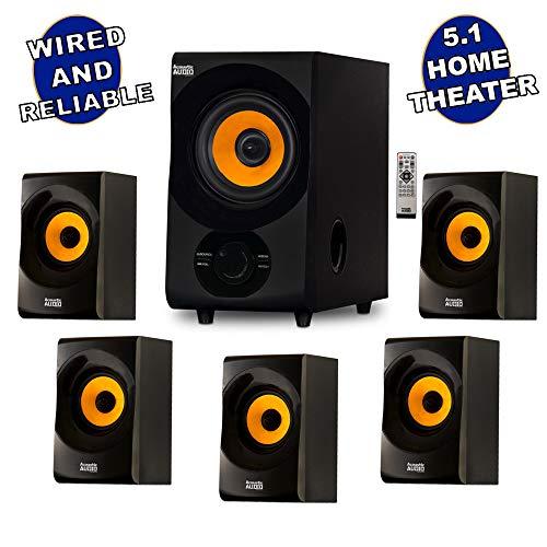 Acoustic Audio by Goldwood Acoustic Audio AA5170 Home Theater 5.1 Bluetooth Speaker System 700W with Powered Sub