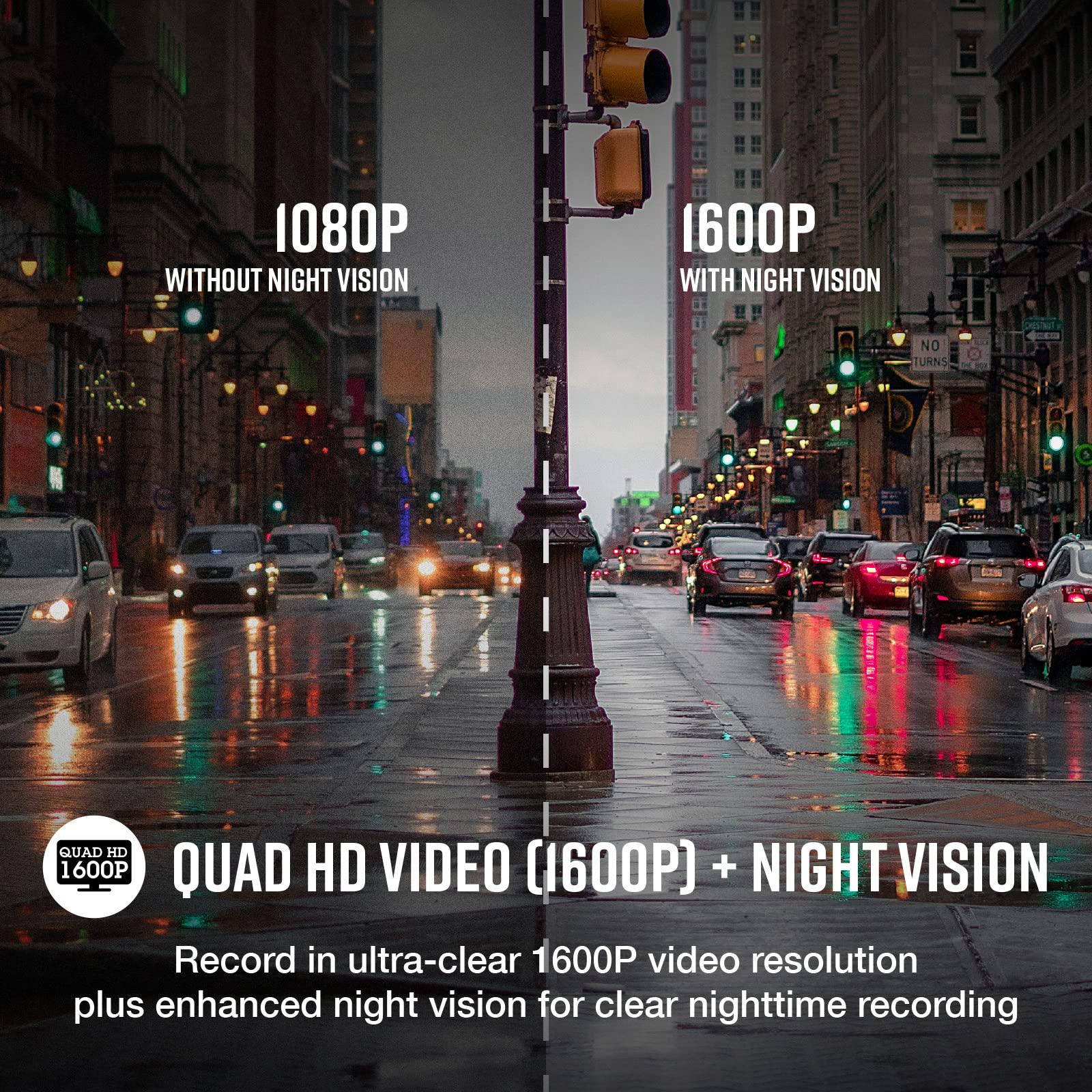 Cobra Cobra Smart Dash Cam + Rear Cam (SC 200D) QHD+ 1600P Resolution, Built-in Wi-Fi & GPS, Voice Commands, Live Police Alerts, Incident Reports, Emergency Mayday, Drive Smarter App, 16GB SD Card Incl.