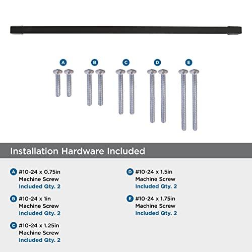 Amerock Amerock | Appliance Pull | Black Bronze | 18 inch (457 mm) Center to Center | Blackrock | 1 Pack | Drawer Pull | Drawer Handle | Cabinet Hardware