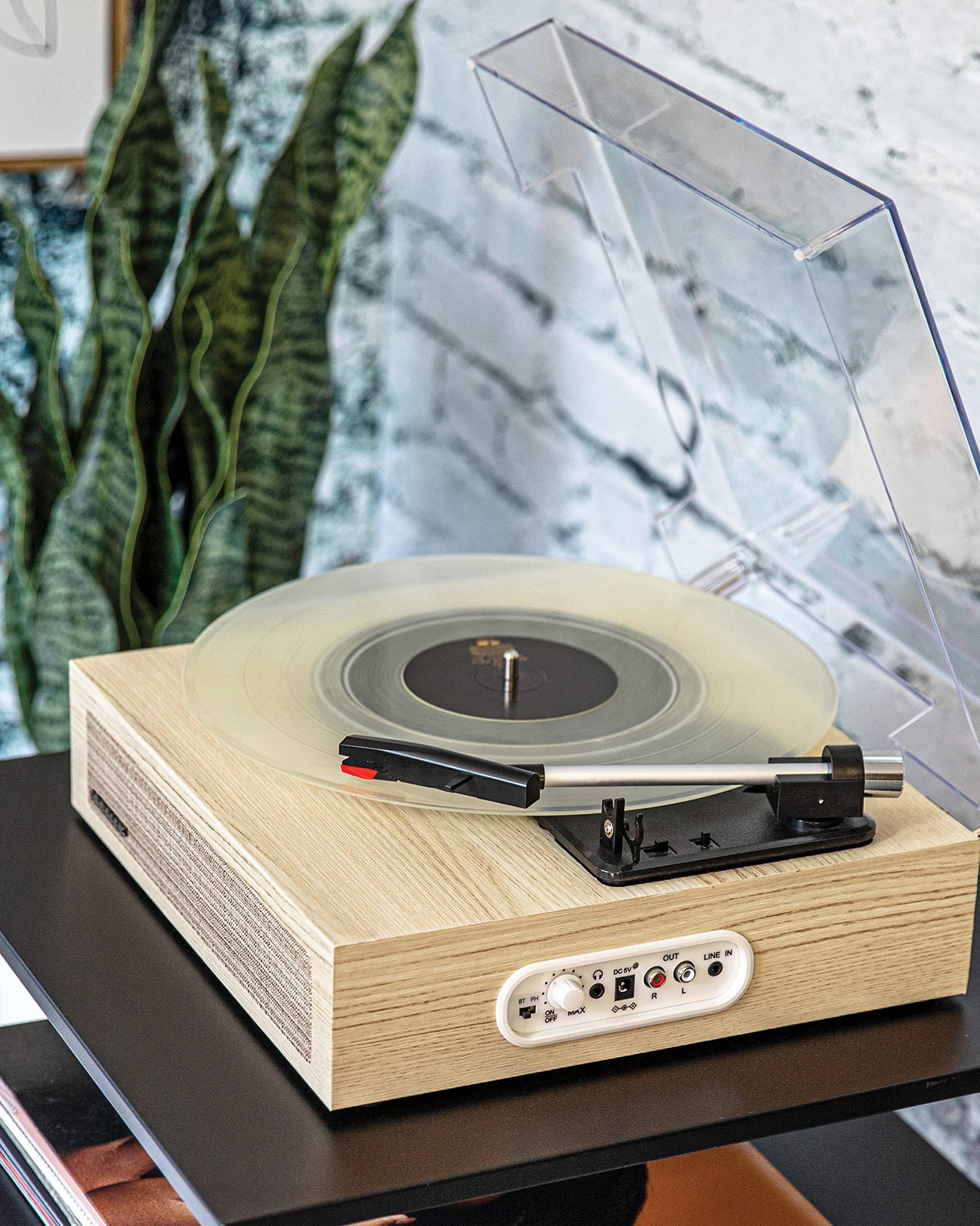 Crosley Crosley CR6042A-NA Scout 3-Speed Bluetooth Turntable with Built-in Speakers, Natural