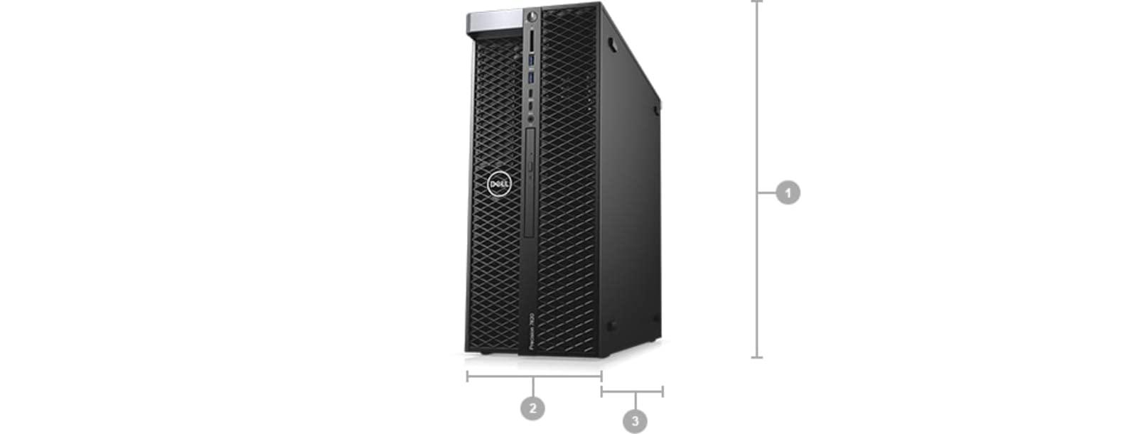 Dell Dell Precision 7820 Workstation Desktop | Xeon Silver - 4208-1TB HDD Hard Drive - 32GB RAM - AMD Radeon PRO WX 2100 | 8 cores @ 3.2 GHz - 2GB GDDR5 Win 11 Pro Black (Renewed)
