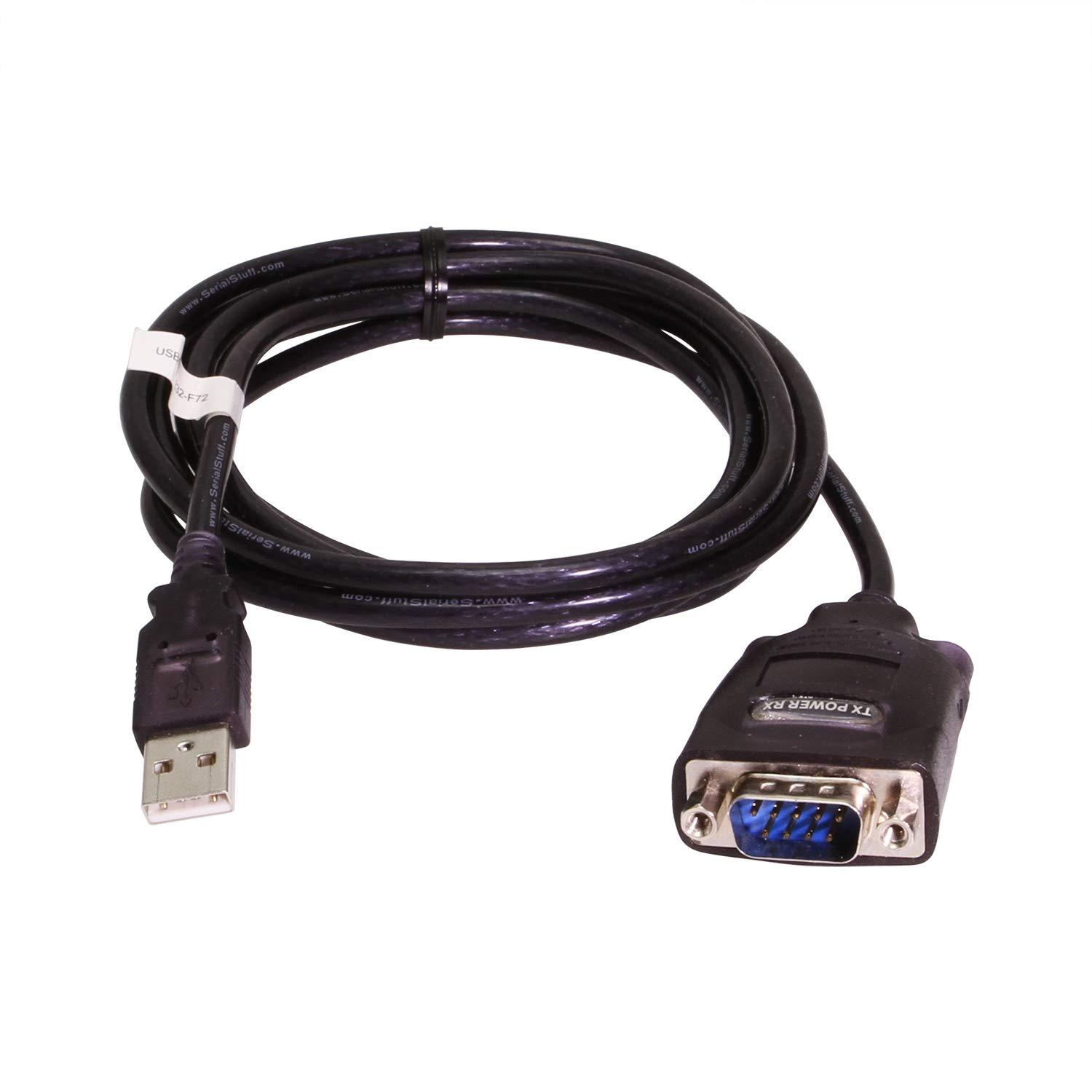 Coolgear 6ft USB to DB-9 RS232 Serial Converter with FTDI Chipset