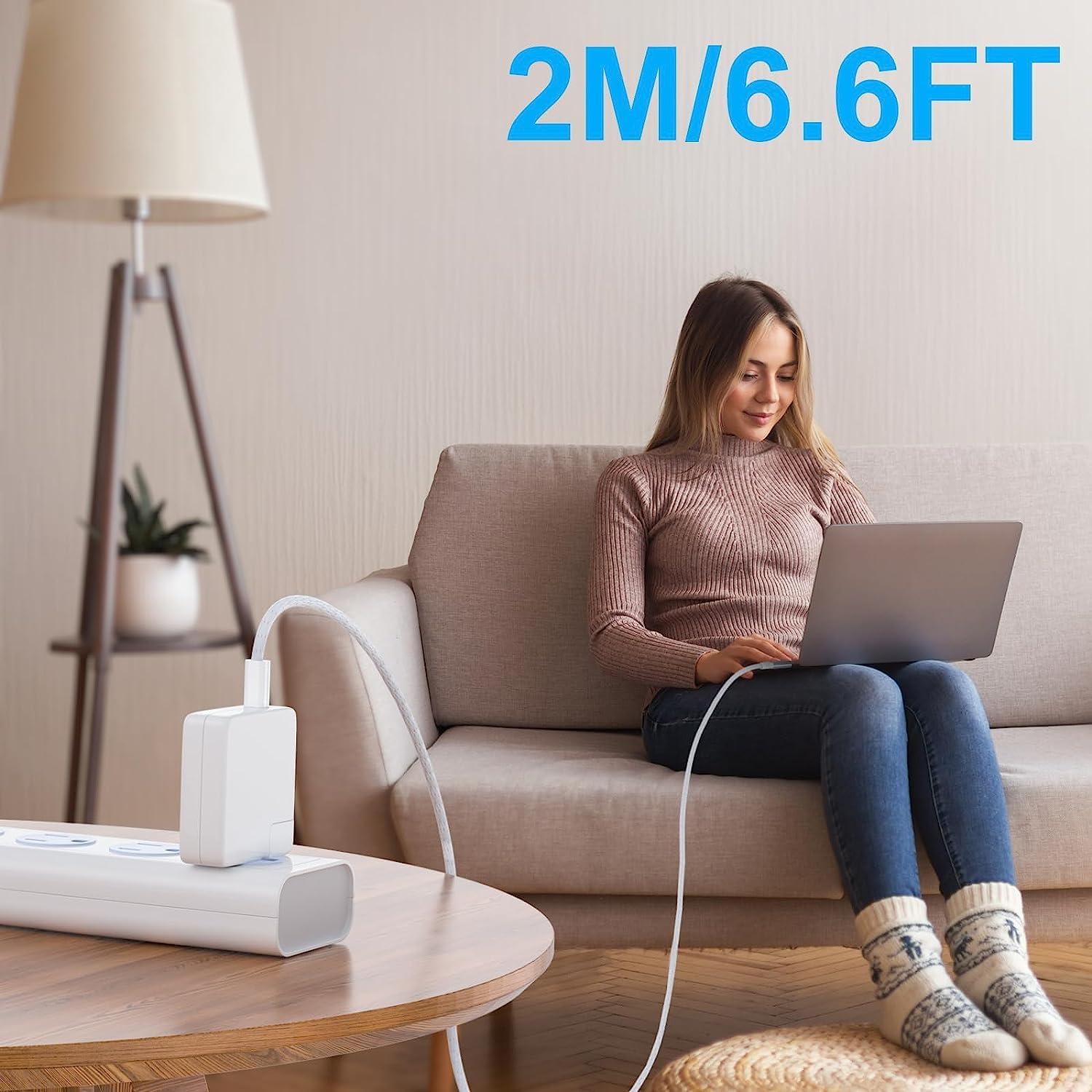 SiliconV 140W Charger for Mac Book Pro 16 14 inch,MacBook Air 15 13inch 2023 2022 2021,M1/M2/M3,MacBook Air/Pro, Include 6.6ft/2m USB C to USB C Charging Cable