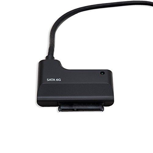 IO CREST IO Crest SY-ADA20079 USB 3.0 to SATA III Adapter Cable for 2.5" Hard Drive HDD or SSD, Black