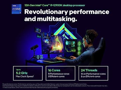 Intel Intel Core i9-12900K Gaming Desktop Processor with Integrated Graphics and 16 (8P+8E) Cores up to 5.2 GHz Unlocked LGA1700 600 Series Chipset 125W