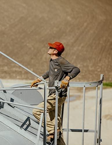 Carhartt Carhartt Men's Suede Work Glove with Knit Cuff, Brown, Large