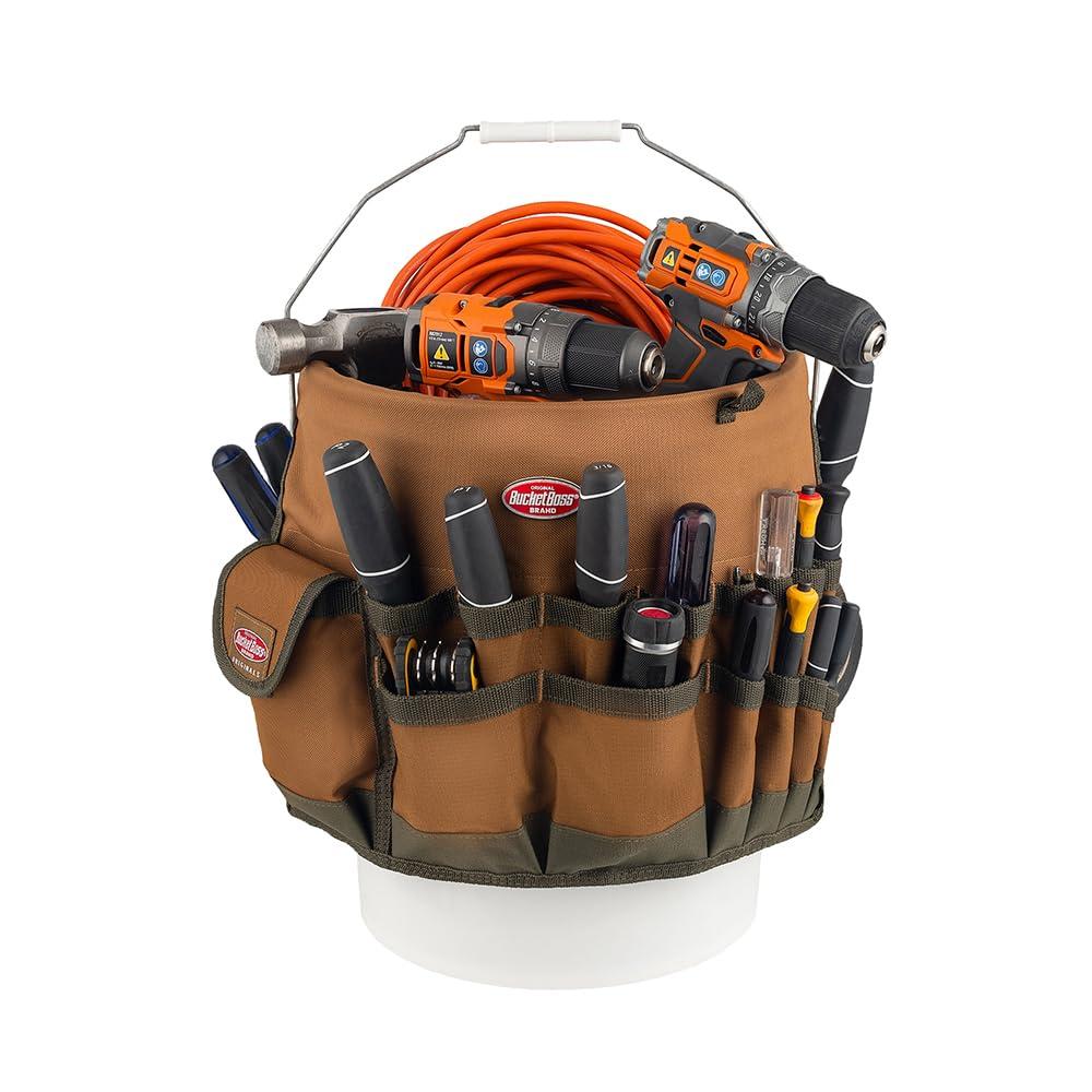 Bucket Boss Bucket Boss The Bucketeer Bucket Tool Organizer in Brown, 10030