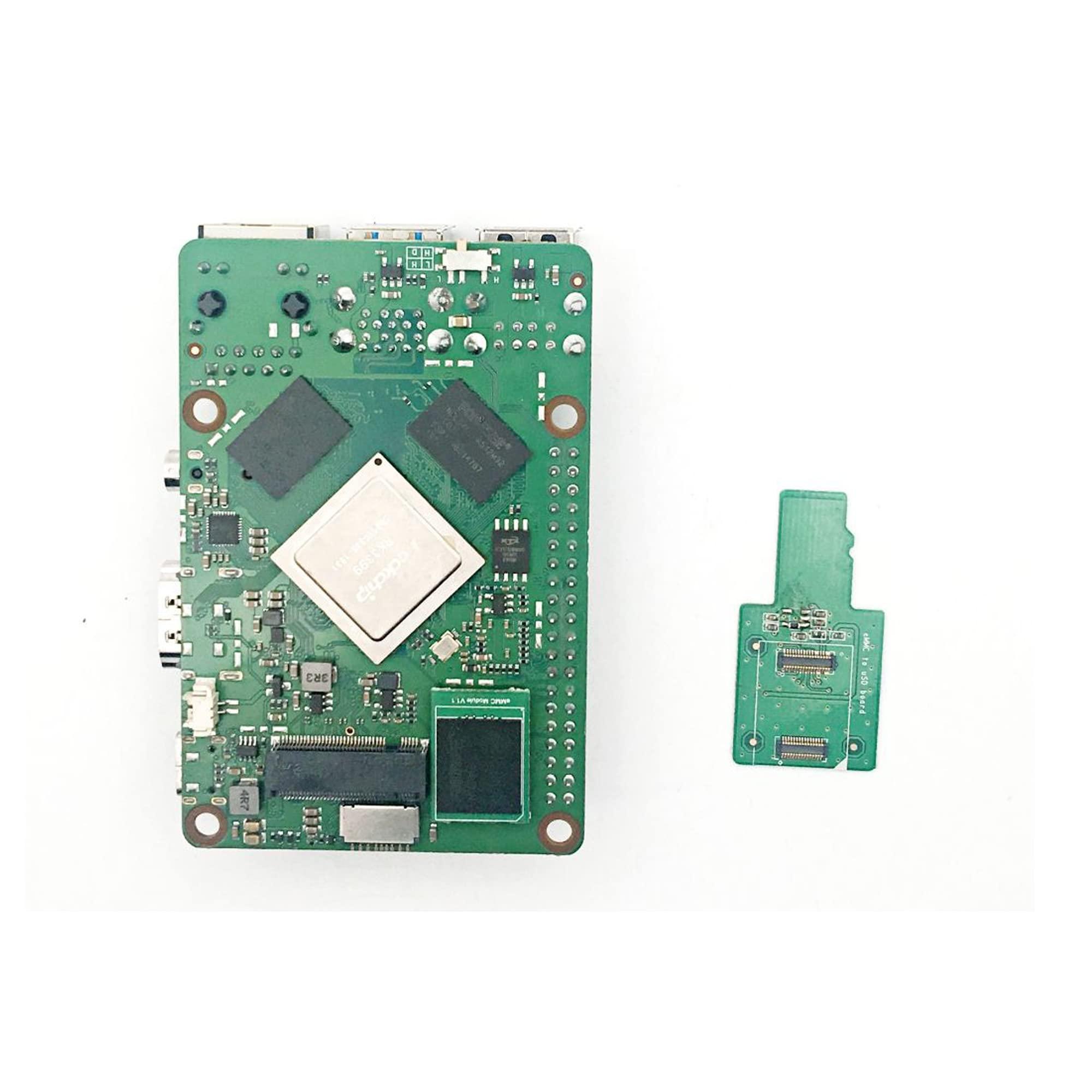 MiiElAOD RADXA eMMc 5.1 Memory card for ROCK 3A 4A/4B/4C+/5B (with Adapter, 32GB eMMc)