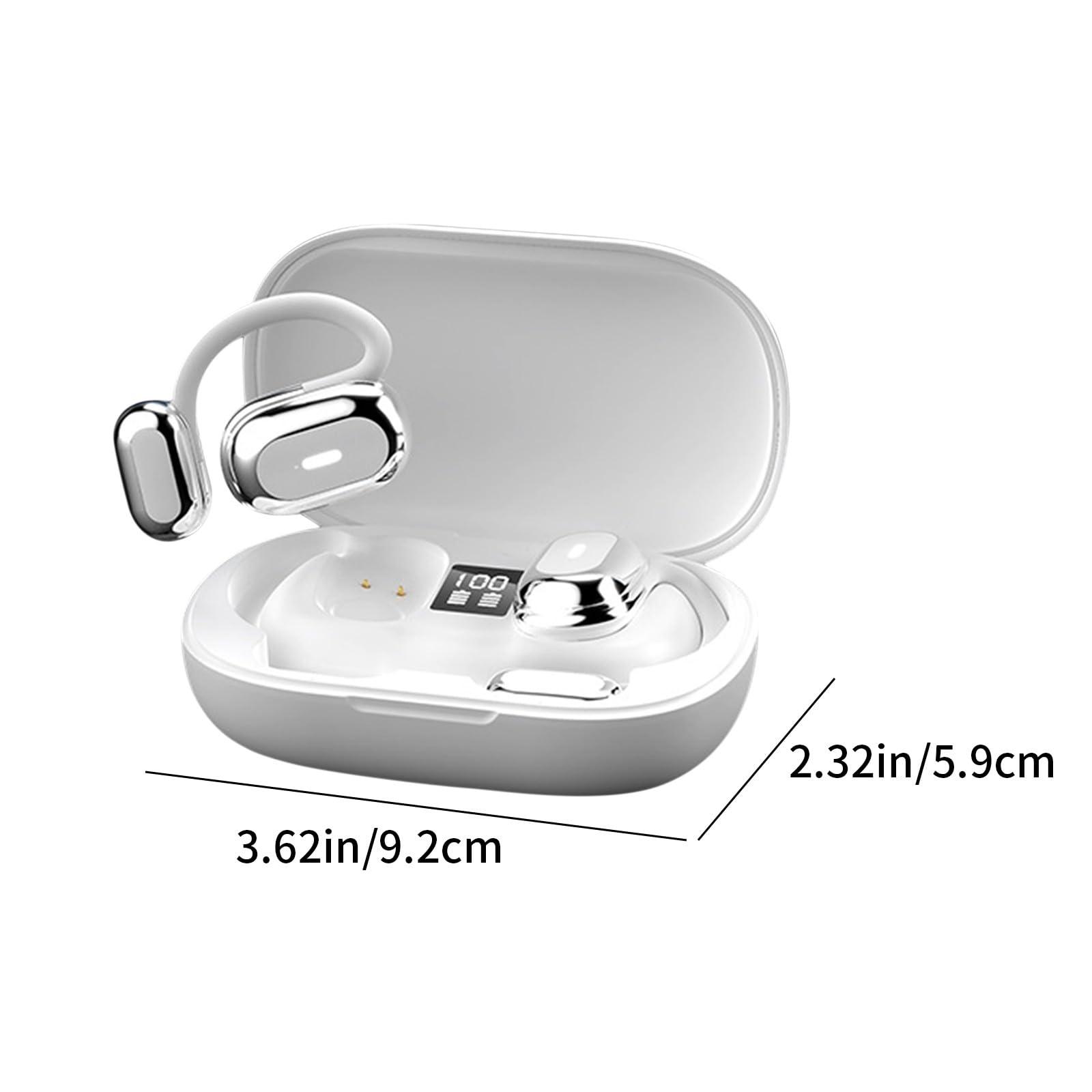 Generic Wireless Bluetooth Earphones with Led Display Charging Case & Earhook Bluetooth 5.4 Bluetooth Headphones Sport Ear Buds USB Fast Charging Over Ear Buds Wireless Earbuds Headset