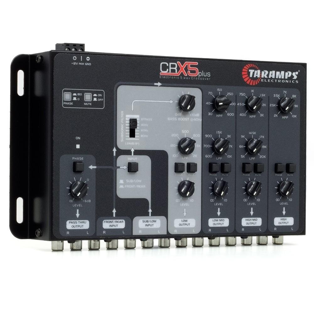 Taramp's Taramp's Five-Way Electronic Car Audio Crossover System,Black,CRX5