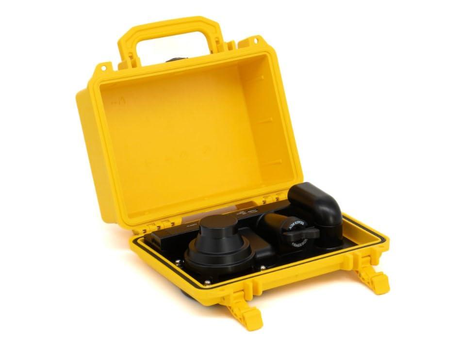 DemerBox DemerBox: Waterproof, Portable, and Rugged Outdoor Bluetooth Speakers. Loud Sound + Deep Bass, 40+ hr Battery Life, Dry Box + USB Charging, Multi-Pairing Party Mode (Paniman Yellow, DB1)