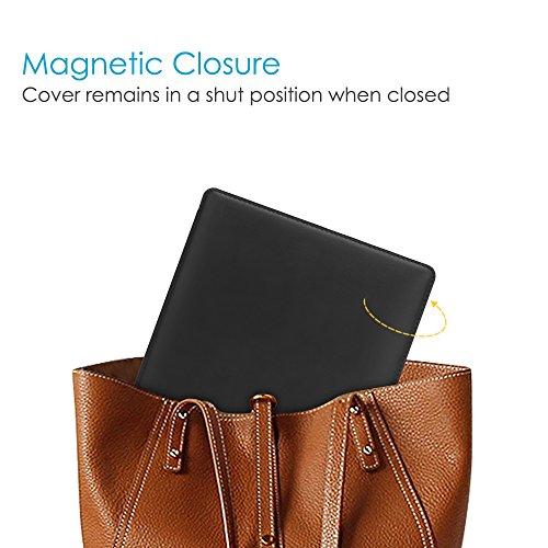 CaseBot CaseBot Leather Case for Kindle Oasis (10th and 9th Gen, 2019 and 2017 Release) - Slim Fit Protective Cover, Black