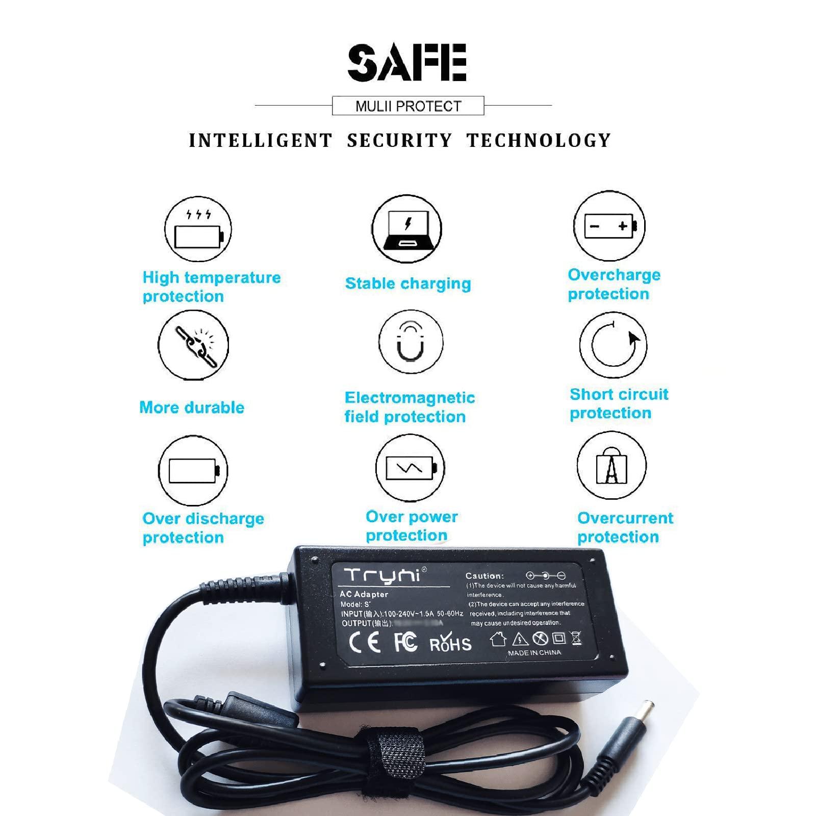 Tryhi Charger AC Power Adapter for HP Desktop 110 110-000a 110-020 110-040 110-090 110-112l 110-113l 110-210 110-300nr 110-339 110-340nl 110-352na 110-380no 110-420 All-in-One Desktop PC Power Cord Supply